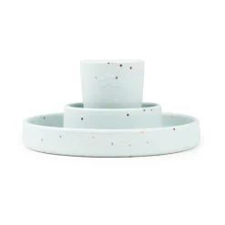 Done by deer Confetti children's dinnerware set 3 pieces, Blue