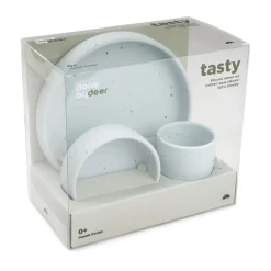 Done by deer Confetti children's dinnerware set 3 pieces, Blue