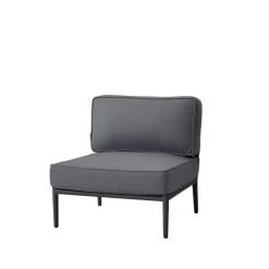 Garden Sofas & Garden Benches|Outdoor Lounge Furniture^Cane-line Conic modular sofa, airtouch , single, incl. cushions Grey