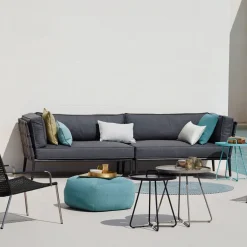 Garden Sofas & Garden Benches|Outdoor Lounge Furniture^Cane-line Conic modular sofa, airtouch , single, incl. cushions Grey