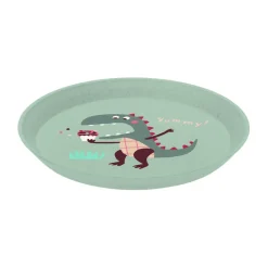 Table Settings & Starter Sets^Koziol Connect children's dinnerware 3 pieces, Dinosaur Green