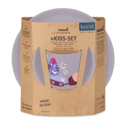 Table Settings & Starter Sets^Koziol Connect children's dinnerware 3 pieces, Trucks Purple
