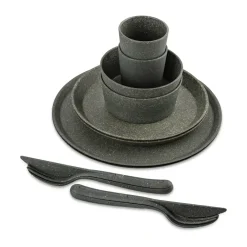 Sale Koziol Connect Helsinki service set 10 pieces, Natural ash Grey