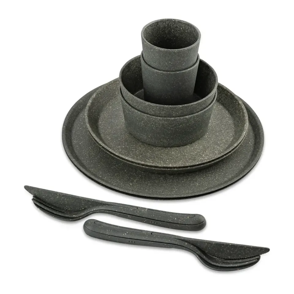 Sale Koziol Connect Helsinki service set 10 pieces, Natural ash Grey