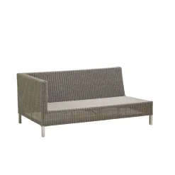 Discount Cane-line Connect modular sofa, 2-seater taupe, right Beige