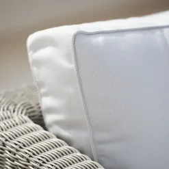 Clearance Cane-line Connect modular sofa, 2-seater taupe, left, white cushions Beige