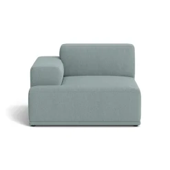 Sofas^Muuto Connect soft module Re-wool nr.718 light , Armrest left (A) Blue
