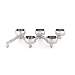 Candle Holders^KLONG Constella candle sticks small, aluminum Silver-coloured