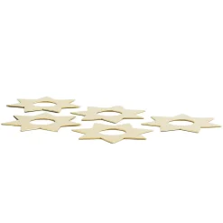 Candle Accessories^KLONG Constella manschett stars 5 pack, Brass Gold-coloured