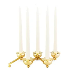 Candle Accessories^KLONG Constella manschett stars 5 pack, Brass Gold-coloured