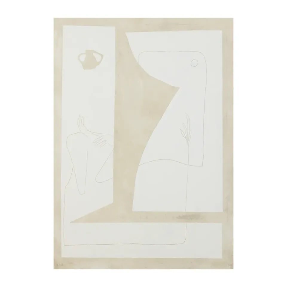 New Paper Collective Consume poster, 30x40 cm WhiteBeige