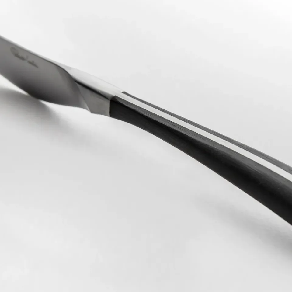 Online Robert Welch Contour bbq knife, black Silver-coloured