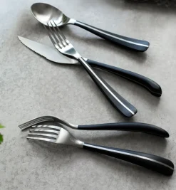 Online Robert Welch Contour bbq knife, black Silver-coloured