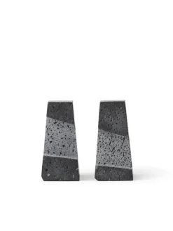 Best Audo Copenhagen Converge bookends, Lava stone Grey