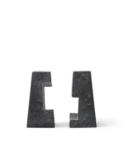 Best Audo Copenhagen Converge bookends, Lava stone Grey