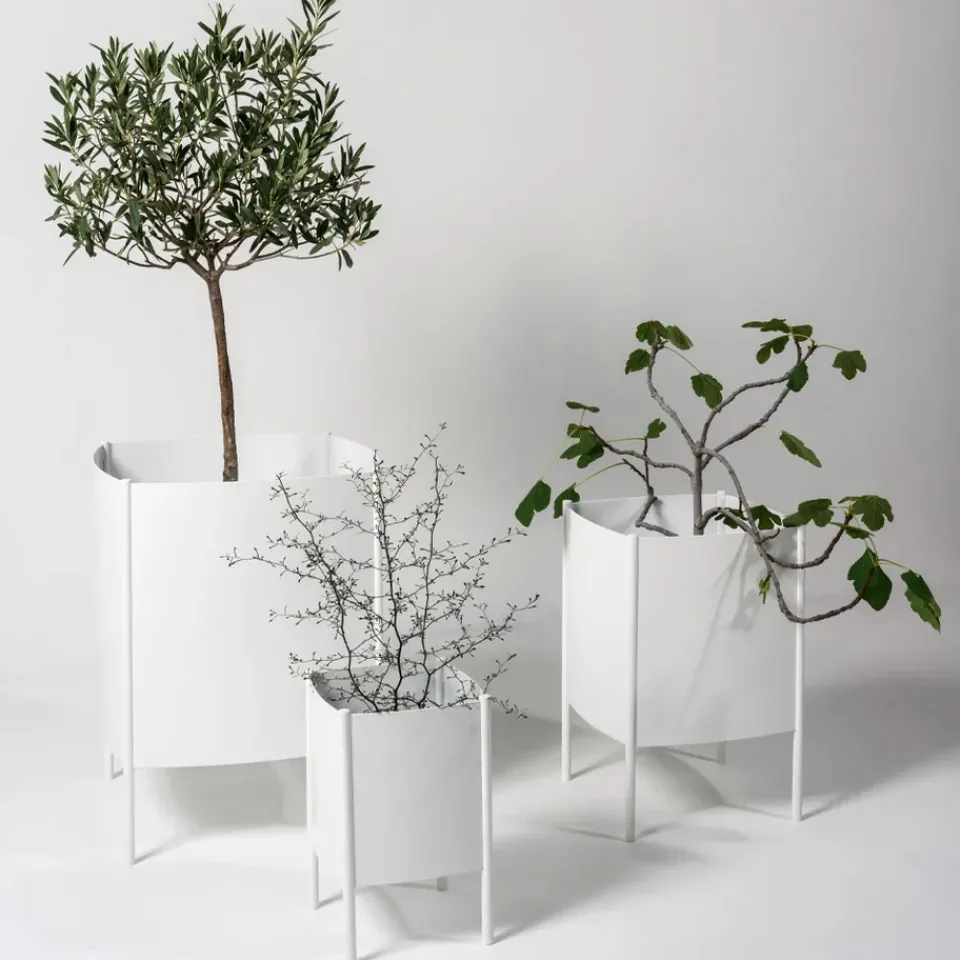 Garden Details & Accessories^SMD Design Convex Pot pot, , small Ø23 cm White