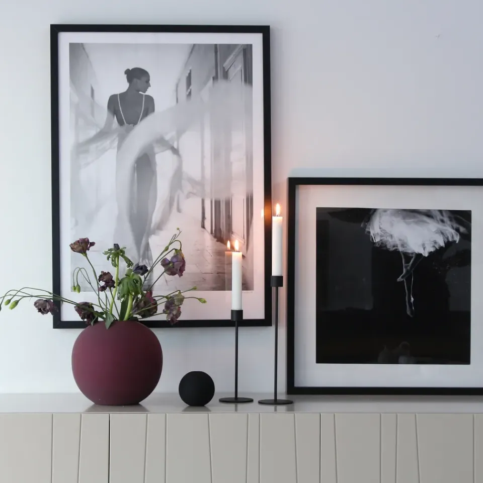 Hot Cooee Design Cooee candle holder 29 cm, Black