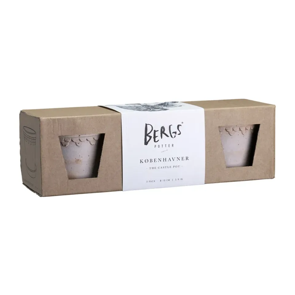 Online Bergs Potter Copenhagen pot Ø10 cm 3-pack, Pink