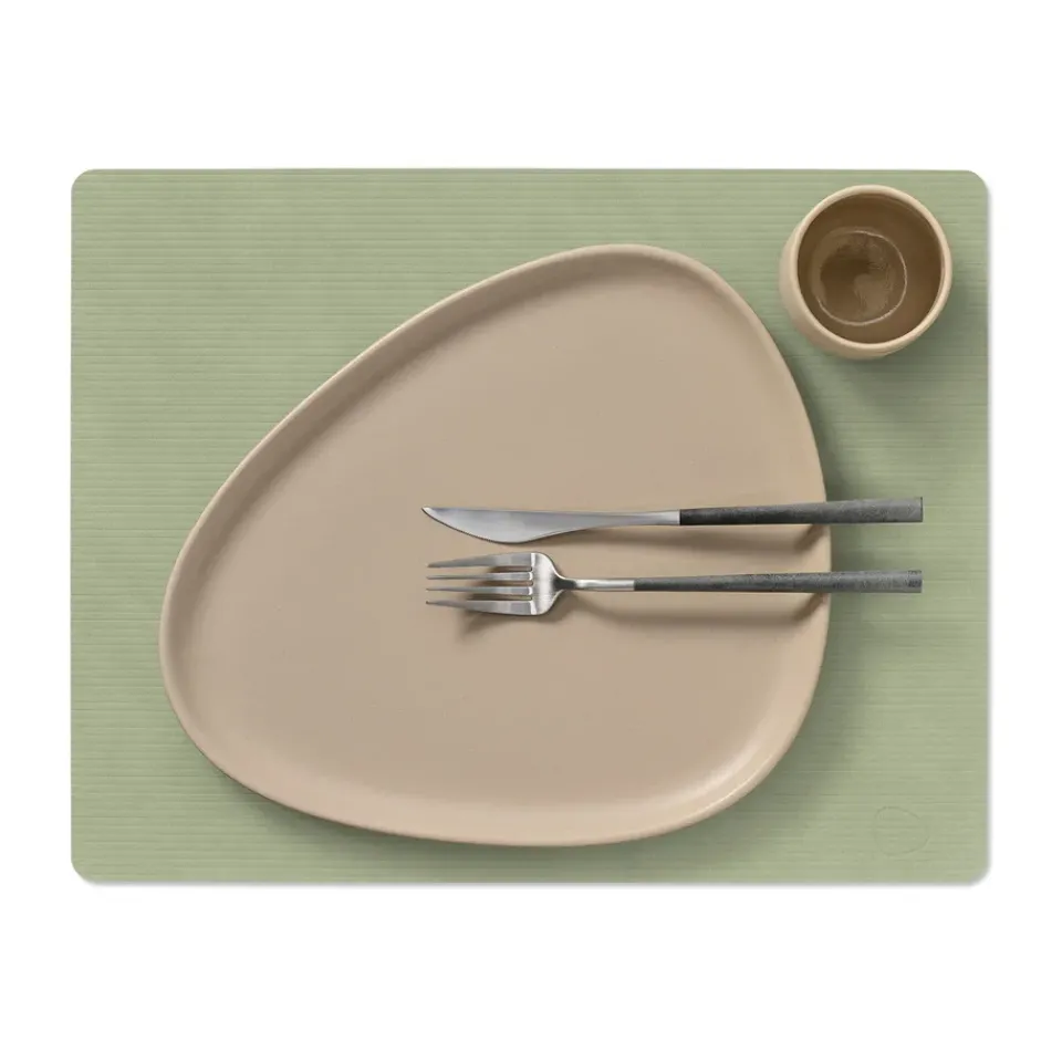 Hot LIND DNA Corduroy placemat square L, Olive Green