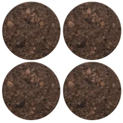 New Formgatan Cork coaster 4-pack, smoked Brown