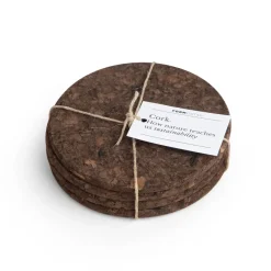 New Formgatan Cork coaster 4-pack, smoked Brown