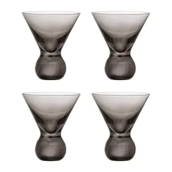 Sale Bloomingville Corliss cocktail glass 4-pack, Grey