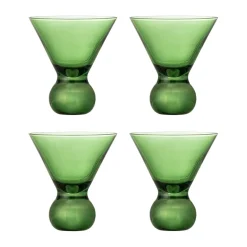 Cocktail & Martini Glasses^Bloomingville Corliss cocktail glass 4-pack, Green