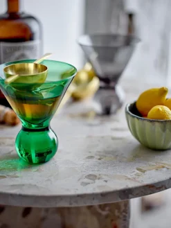 Cocktail & Martini Glasses^Bloomingville Corliss cocktail glass 4-pack, Green