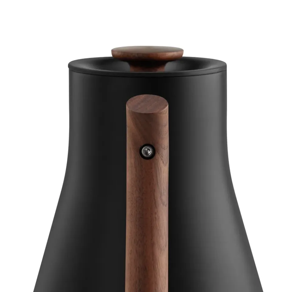 Hot Fellow Corvo EKG electric kettle with variable temperature 90 cl, Matte black-walnut BlackBrown