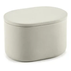Storage Jars^Serax Cose storage jar oval with lid high S 6.5x10.2 cm, Beige