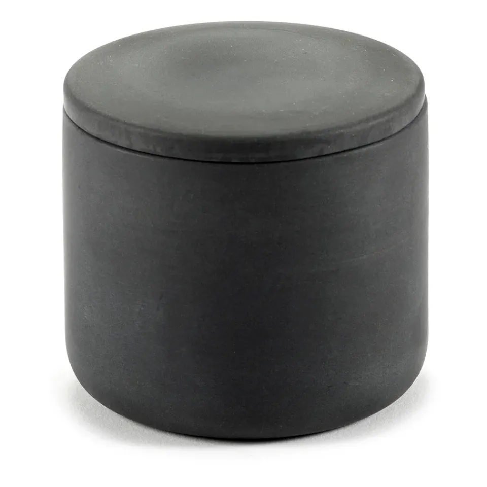 New Serax Cose storage jar with lid S low 7 cm, Dark Grey