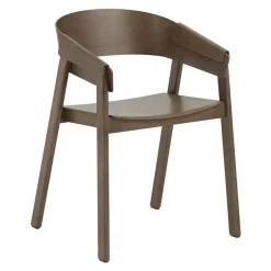 Chairs^Muuto Cover Armchair, Stained dark Brown