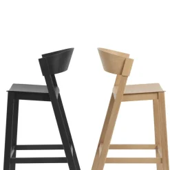 Hot Muuto Cover bar stool, Oak BeigeBrown