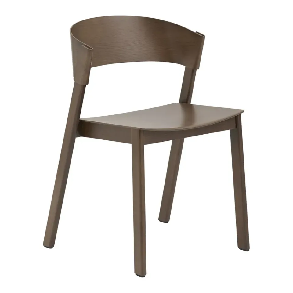 Discount Muuto Cover Side Chair, Stained dark Brown
