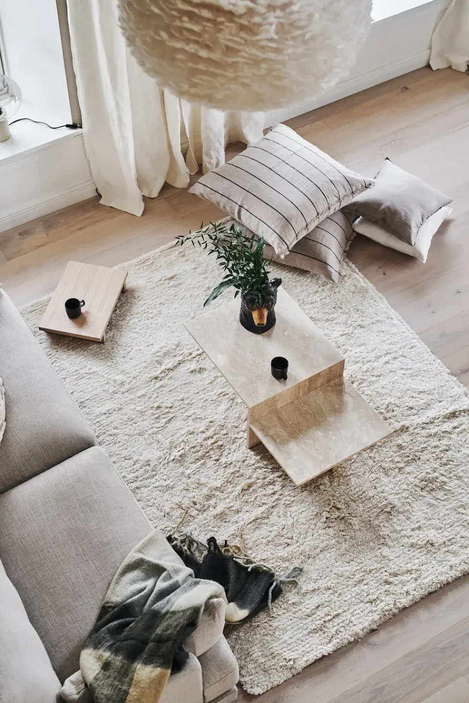 Wool Rugs|Children's Rugs^Scandi Living Cozy wool carpet natural , 170x240 cm White