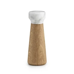 Salt & Pepper Grinders^Normann Copenhagen Craft salt mill oak-white marble, small Brown