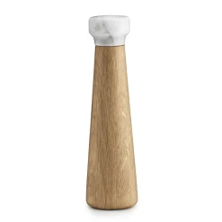 Salt & Pepper Grinders^Normann Copenhagen Craft salt mill oak-white marble, large Brown