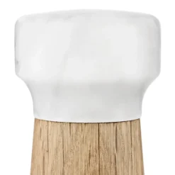 Salt & Pepper Grinders^Normann Copenhagen Craft salt mill oak-white marble, large Brown