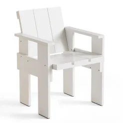 Outlet HAY Crate Dining Chair armchair lacquered pine, White