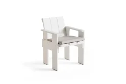 Outlet HAY Crate Dining Chair armchair lacquered pine, White