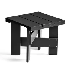 HAY Crate Low Table 45x45x40 cm lacquered pine, Black