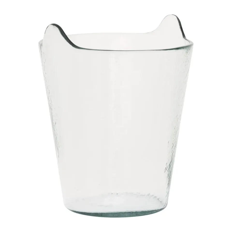 Clearance URBAN NATURE CULTURE Crinkle wine cooler Ø20 cm, Clear Transparent