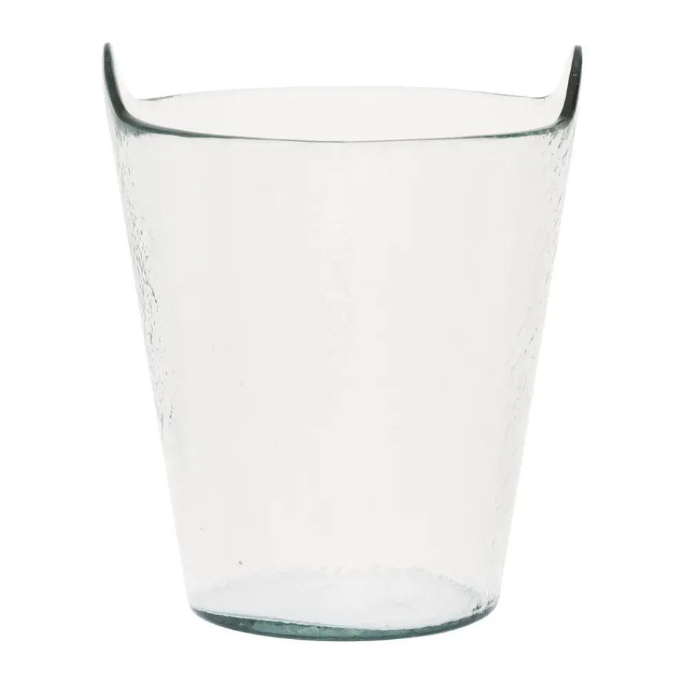 Clearance URBAN NATURE CULTURE Crinkle wine cooler Ø20 cm, Clear Transparent