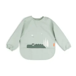 Bibs^Done by deer Croco bib with sleeves, Green