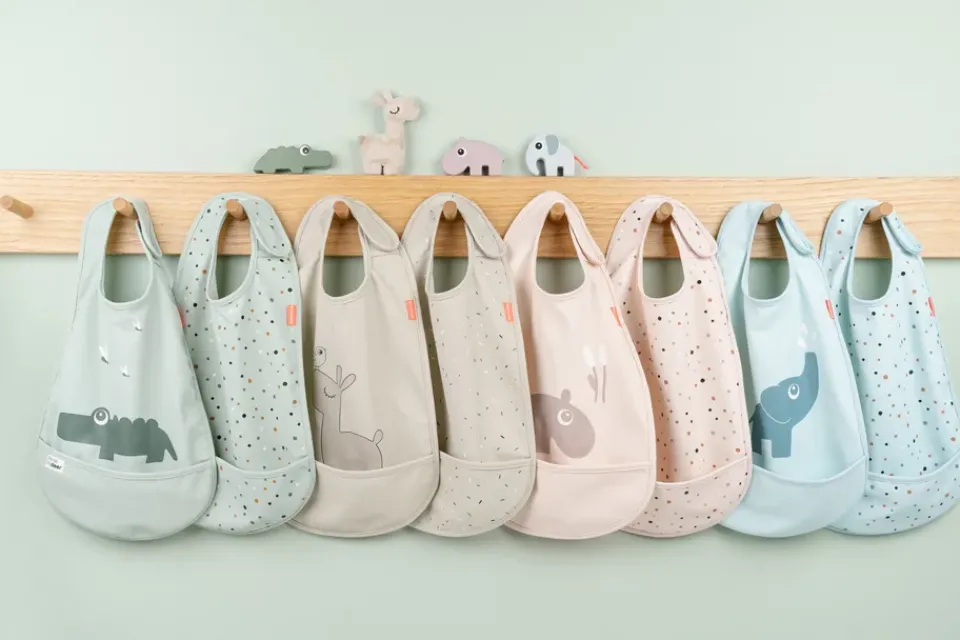 Bibs^Done by deer Croco bib with Velcro 2-pack, Green