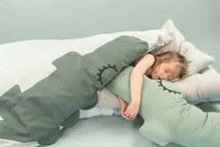 Online Done by deer Croco body pillow 36x150 cm, Green