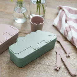 Lunch Boxes & Food Containers^Done by deer Croco kiddish lunchbox, Green
