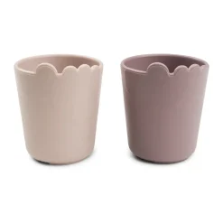Done by deer Croco kiddish mini mug 10 cl 2-pack, Powder Beige