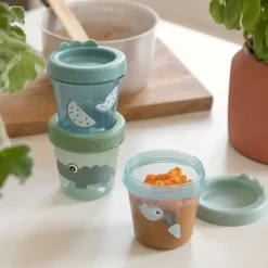Lunch Boxes & Food Containers^Done by deer Croco lunch box 3-pack, Green