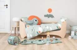 Children's Rugs^Done by deer Croco mat 46x110 cm, Green
